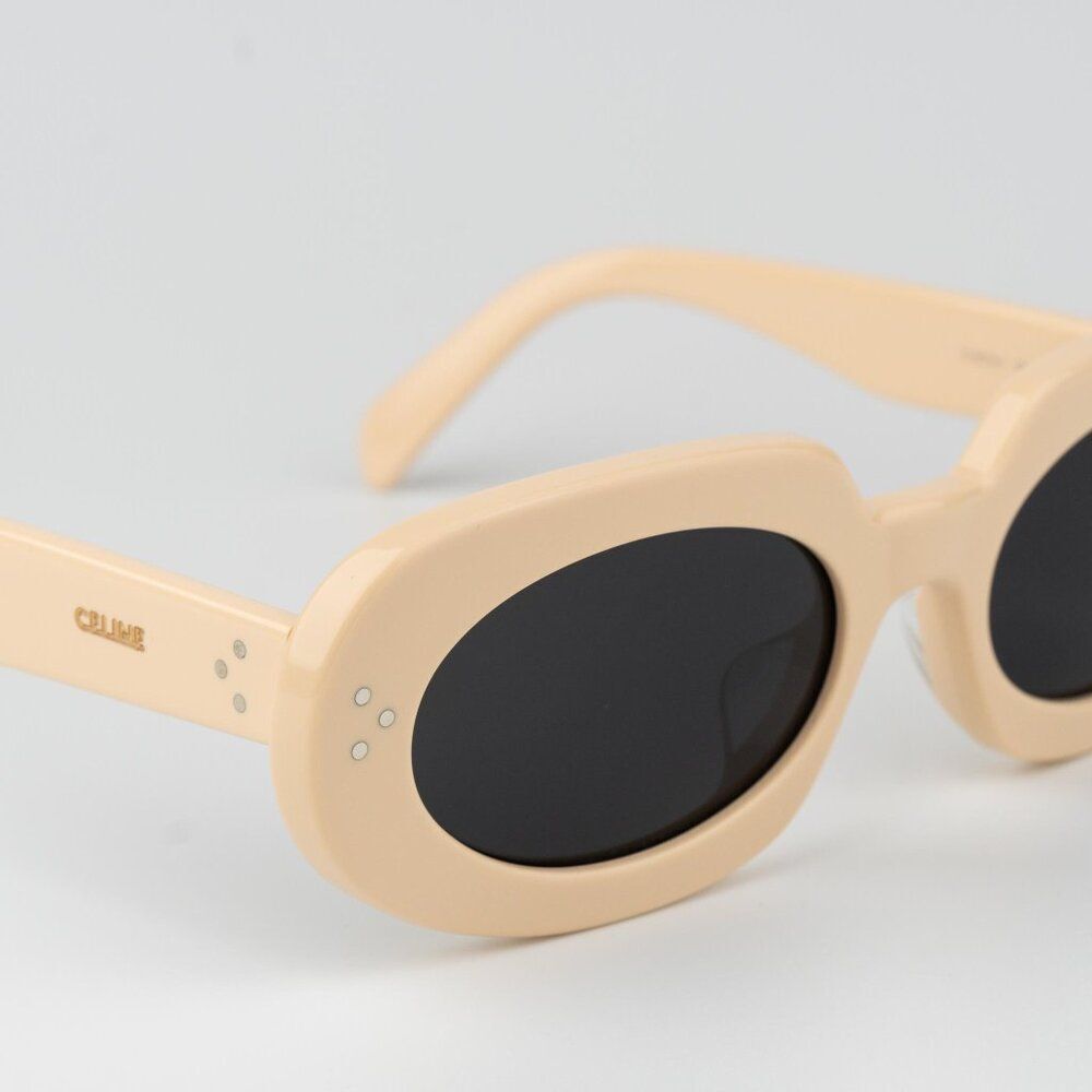 Celine 3 DOTS Women Sunglasses Ivory Grey Geometric CL40276U 25A BRAND NEW - Picture 6 of 10